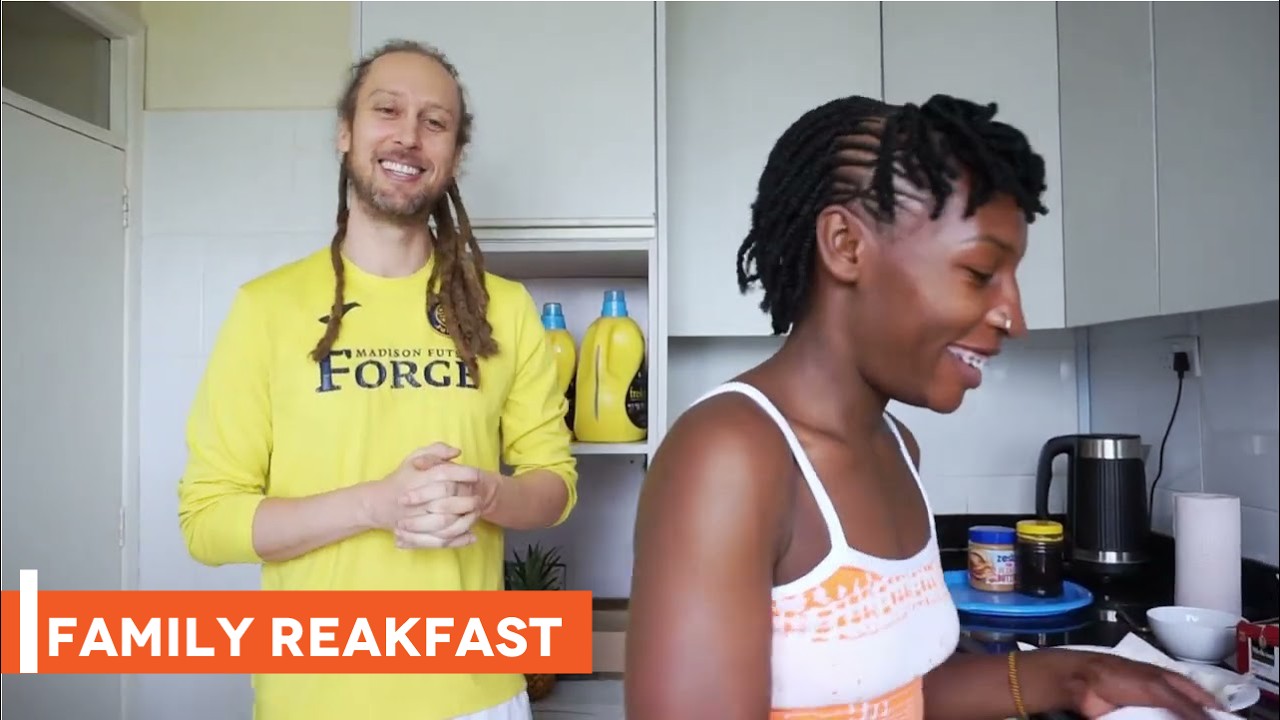 Our Family Breakfast Routine Revealed: White Rasta Man and African Wife