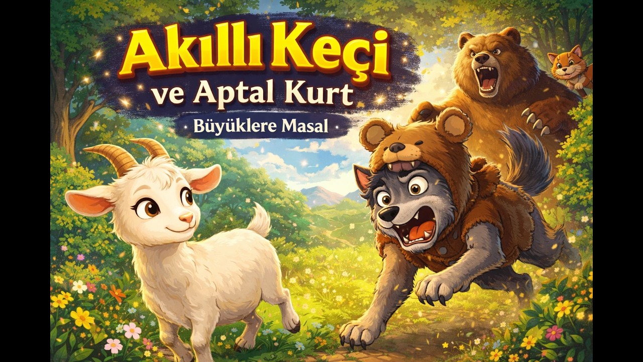 Akıllı Keçi ve Aptal Kurt | Derin Uyku Masalı | Yetişkin masalları | Büyüklere masal | Sesli Kitap