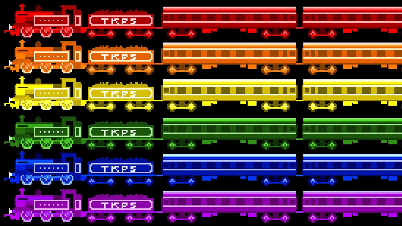 Locomotive Colors - Color Train - Railway Vehicles - The Kids' Picture Show (Fun & Educational)