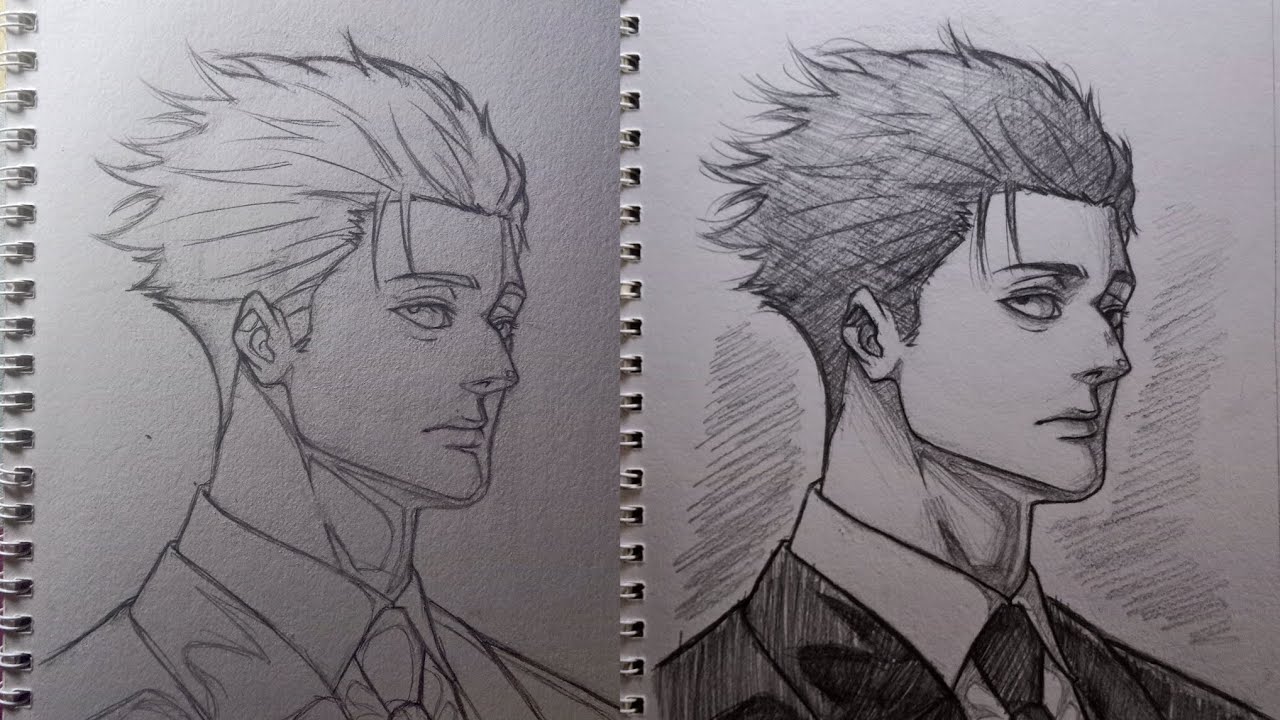 Drawing Higuruma from Jujutsu Kaisen || Draw with me ⋅ ˚ ₊ ‧  