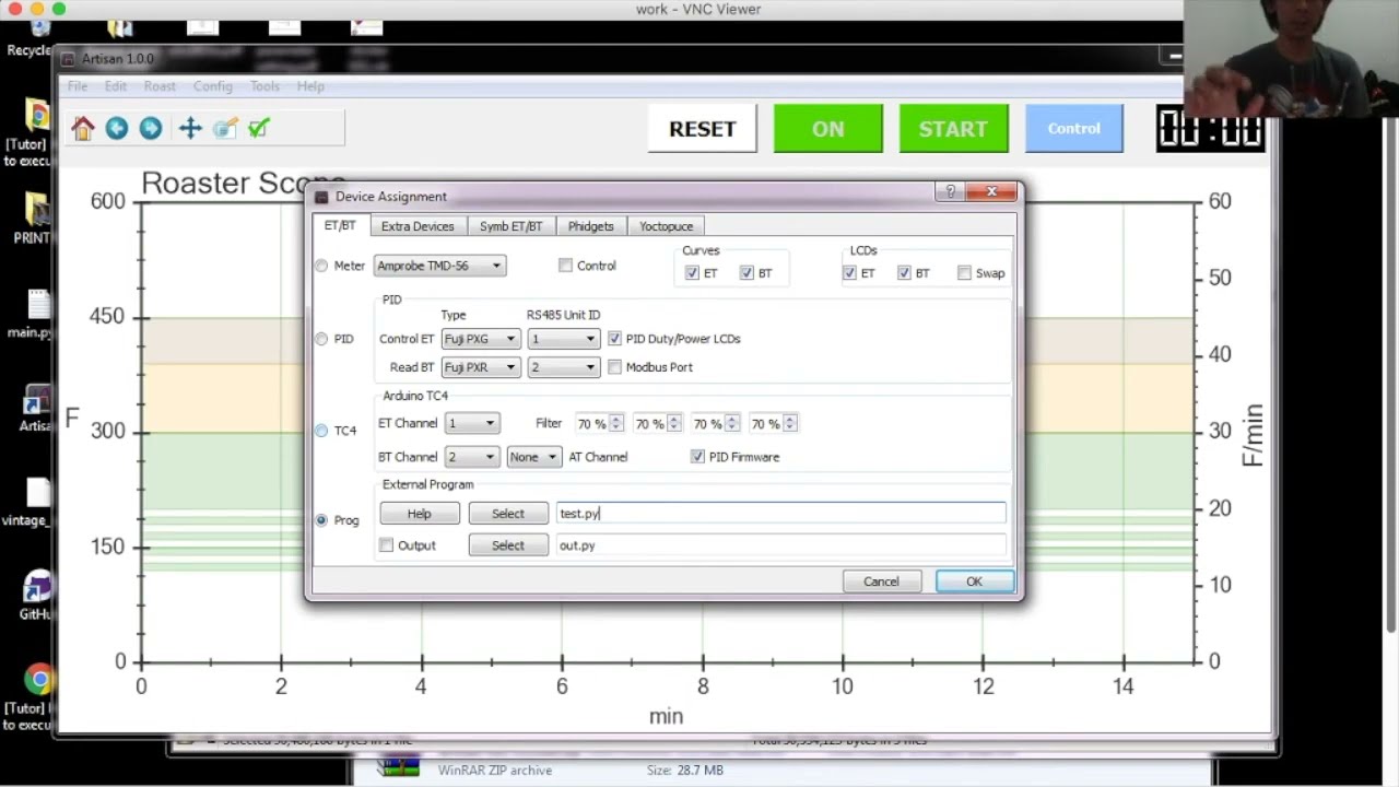 Artisan Roaster Scope Instalation tutorial