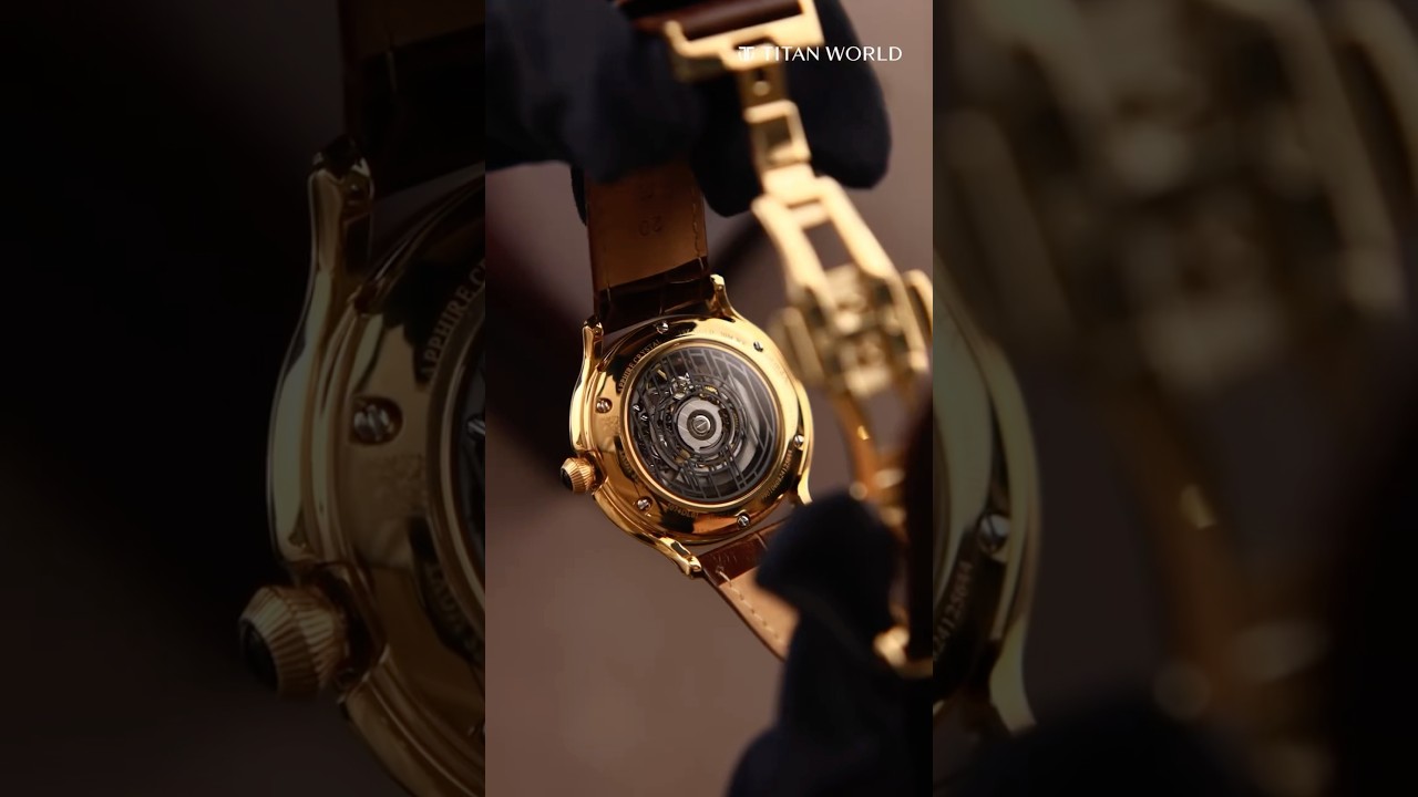 Art deco titan nebula 18k solid gold watch ₹800000 #titannebula #nebula #goldwatch   #watch #fashion