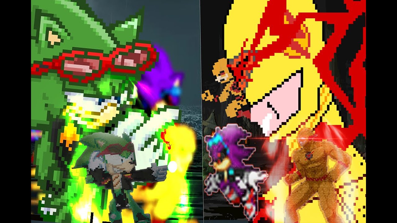 Scourge vs Reverse Flash | Fictional Characters Collide| :(Sprite Animation)