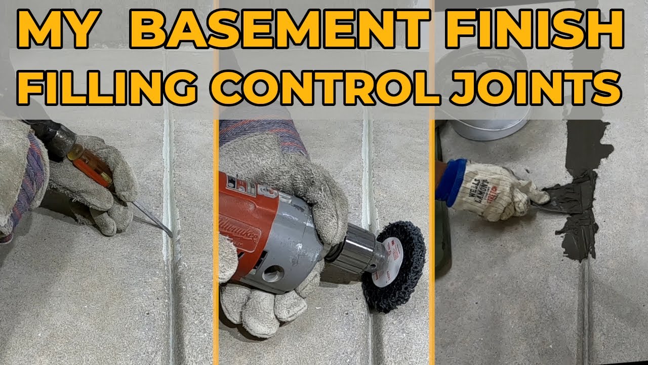 Removing Epoxy from Concrete Control Joints and Filling