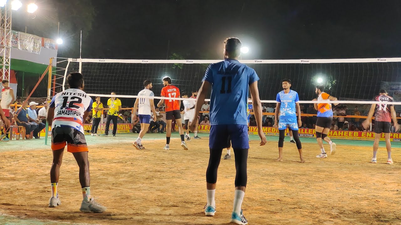 Bihar vs Muzaffarnagar Volleyball match from All India Volleyball Tournament Dhumnagar katihar bihar