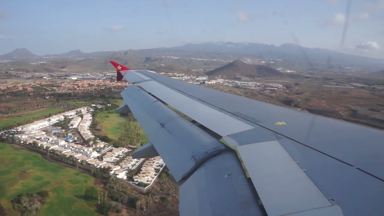 Edelweiss Air A320 (HB-IHY) - Landing RWY07 in Tenerife (TFS/GCTS)