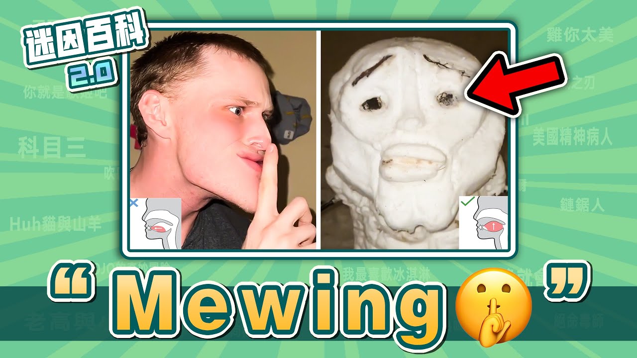 國外超瘋的Mewing到底在紅什麽？&ldquo;Bye Bye🤫🗣️&rdquo;是什麽迷因？【迷因百科】#Mewing #ByeBye #MewingStreak #memes #迷因