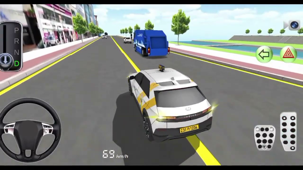 3D Driving Class Simulation || USA Funny 3D Car Officer Refuel His Super Car Gas Crazy Gameplay