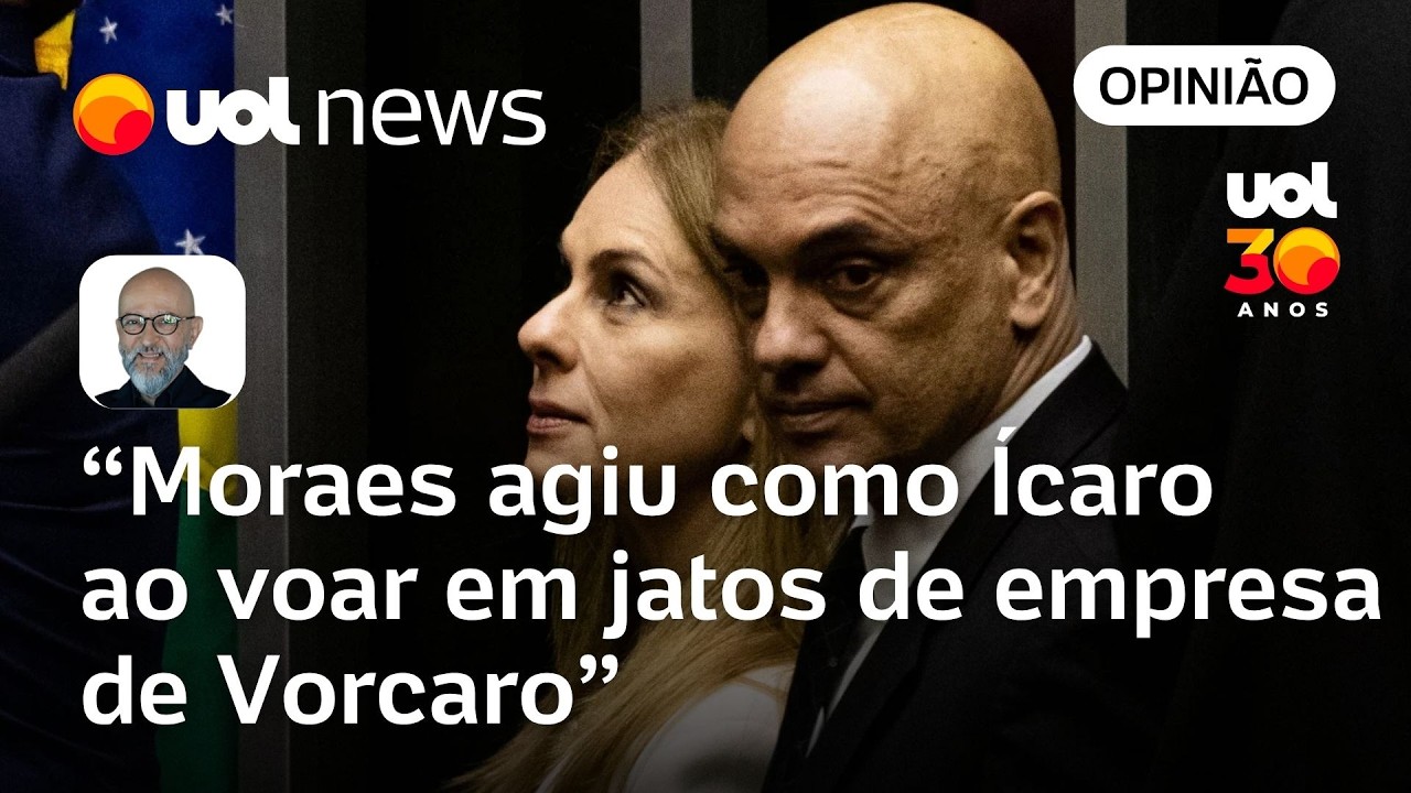 Alexandre de Moraes agiu como &Iacute;caro ao voar em jatos de empresa de Vorcaro | Josias