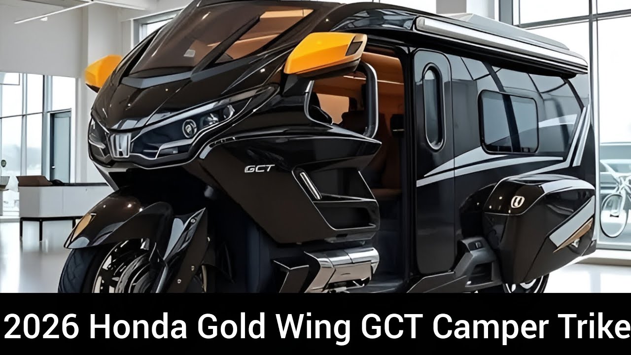 Представлен роскошный туристический мотоцикл Honda Gold Wing GCT Camper Trike 2026 года.