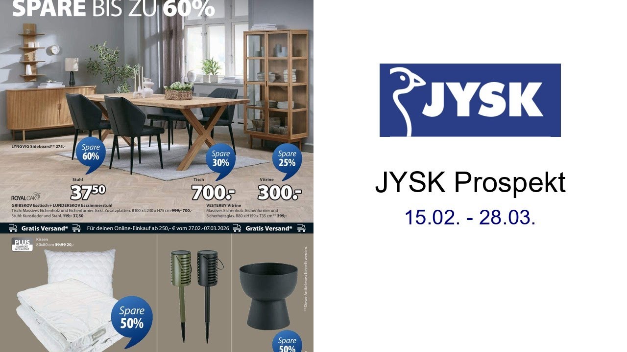 JYSK Prospekt   15.02. - 28.03.