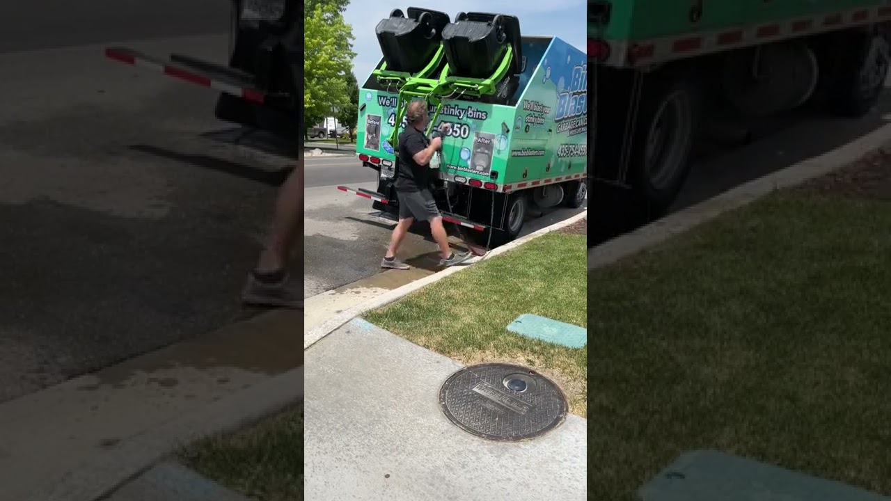 Garbage Can Cleaning- Bin Blasters
