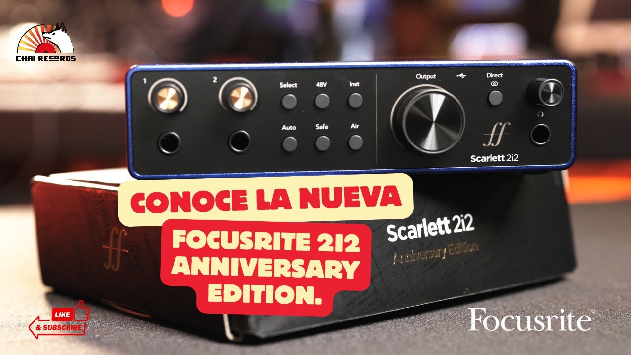 CONOCE LA FOCUSRITE SCARLETT ANNIVERSARY EDITION