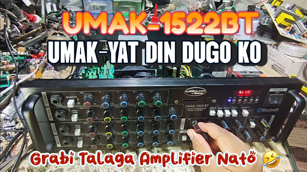 DB Audio Amplifier UMAK-1522BT Umakyat Ang Dugo ko 🤣 #share #amplifier #dbaudio #repair 