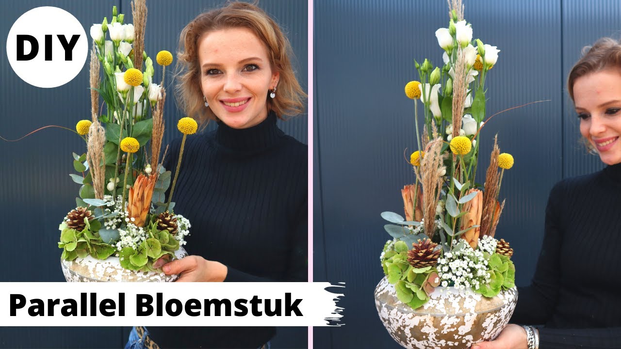 PARALLEL BLOEMSTUK 🌿 | Cursus bloemschikken | Les #26 | Carlein Tukkers