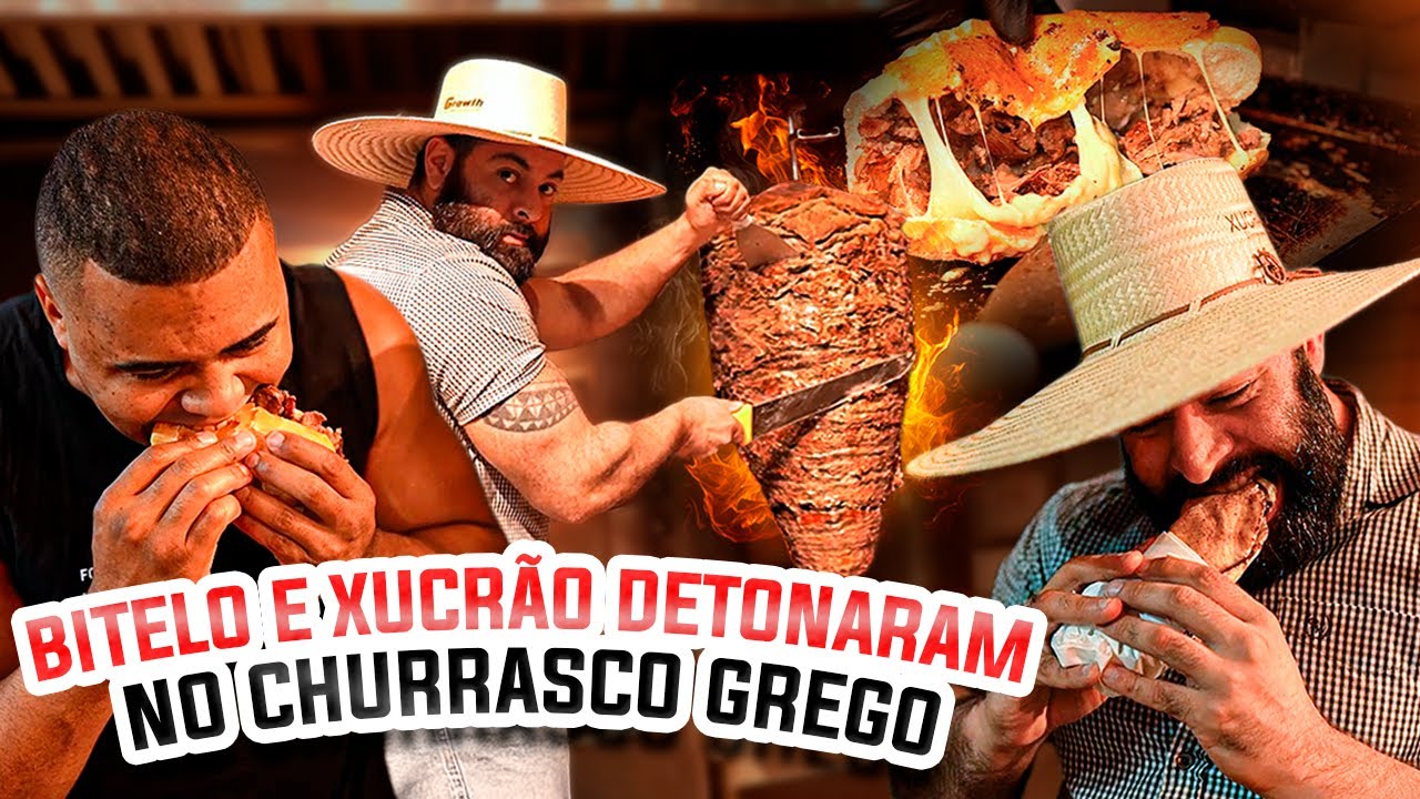 BITELO LEVOU O XUCRÃO PARA PROVAR CHURRASCO GREGO