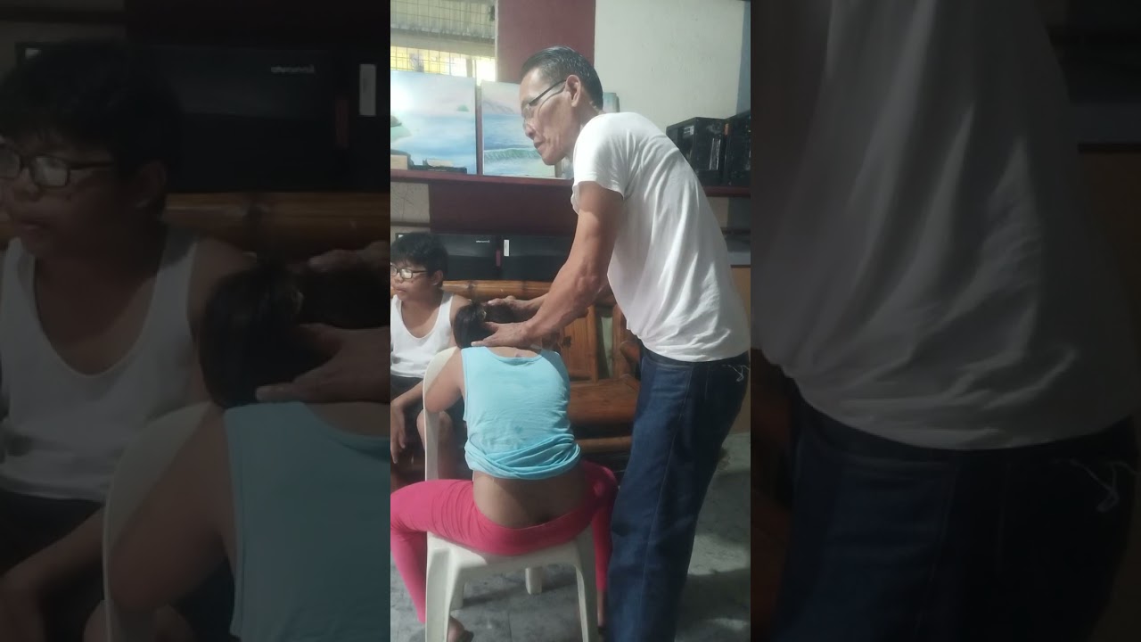 mga batang may lagnat at ubo ang ating pasyente ngayon may pilay sa likod #hilot 