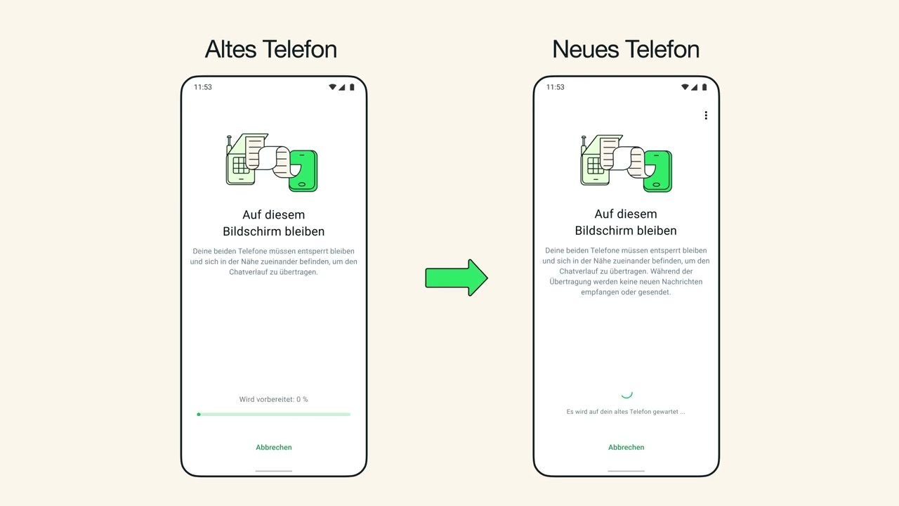 So überträgst du deine Chats auf ein neues Android-Telefon | WhatsApp