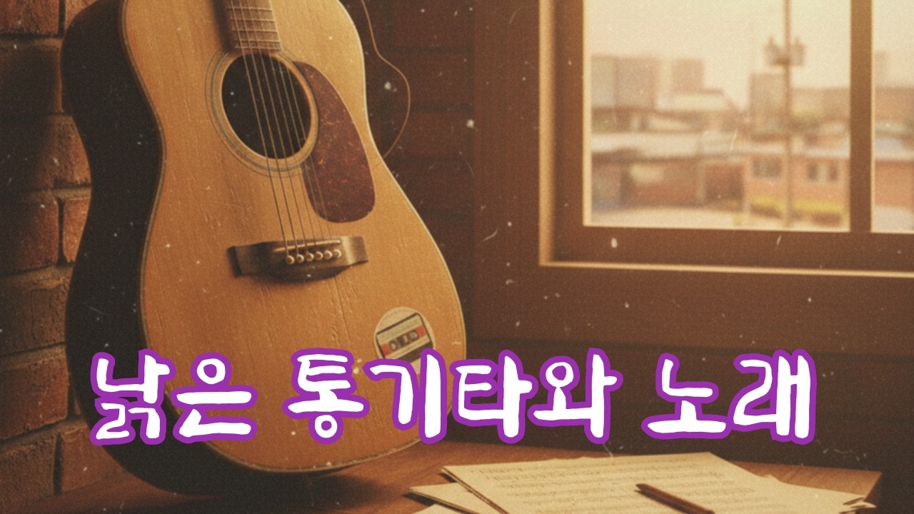 낡은 통기타와 노래