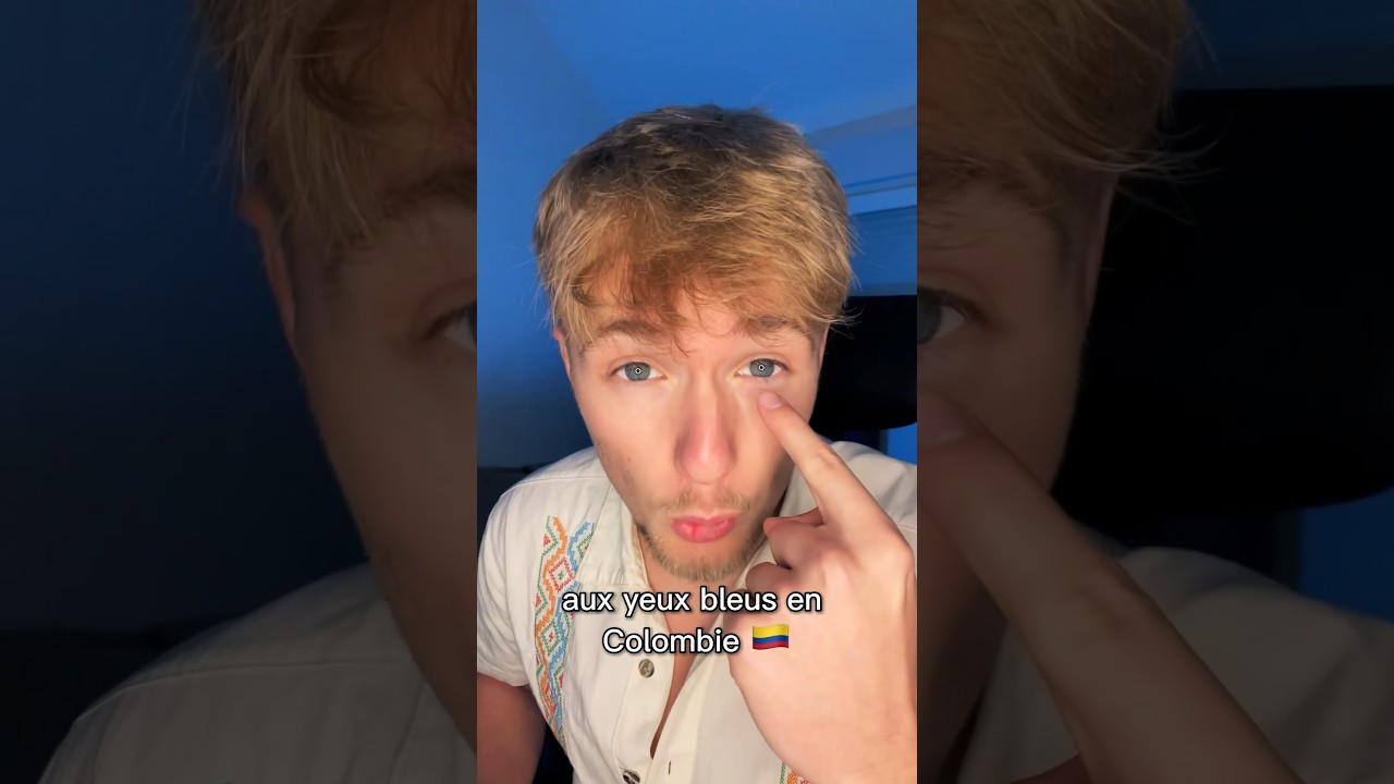 &Ecirc;tre blond aux yeux bleus en Colombie 🇨🇴 #tibijones #colombie #vlogvoyage