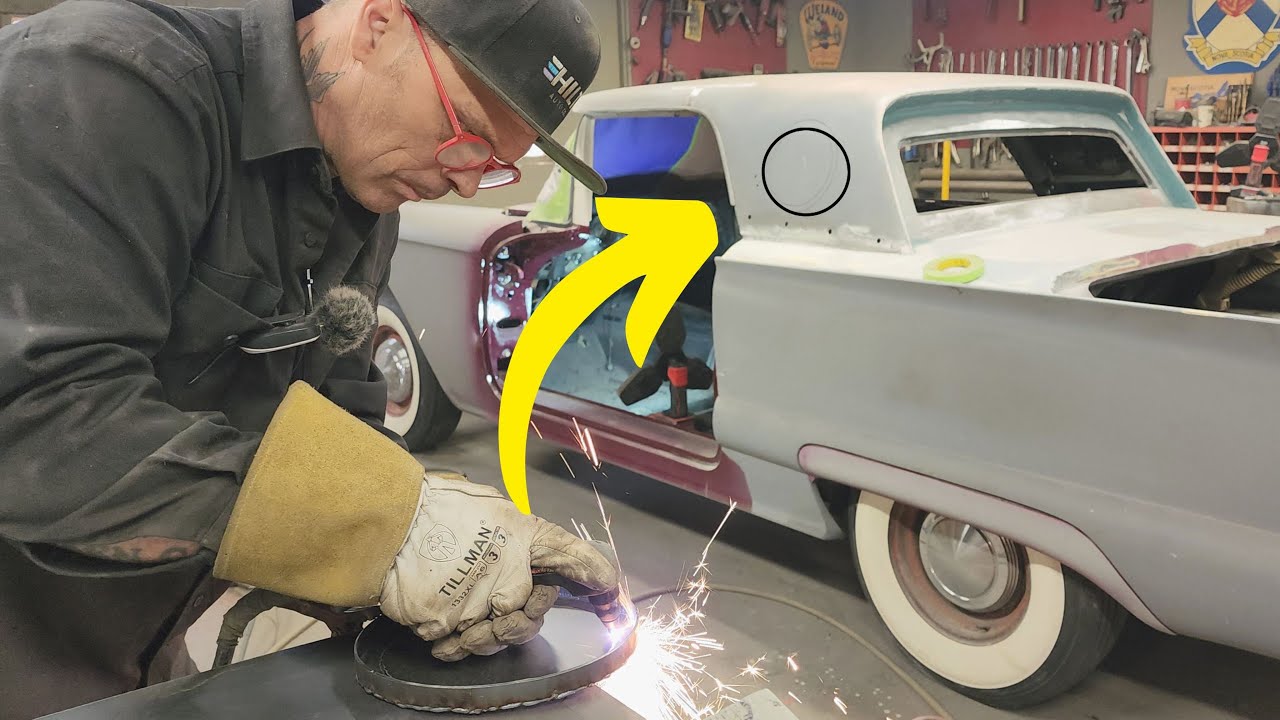Fabricating port hole windows for the 1958 Ford Thunderbird 😎