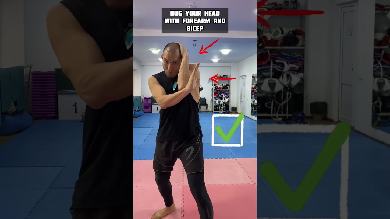 Tutorial: Round kick block #бокс #karate #boxing #fighter #kravmaga #lesson #kickboxing #mma #kungfu