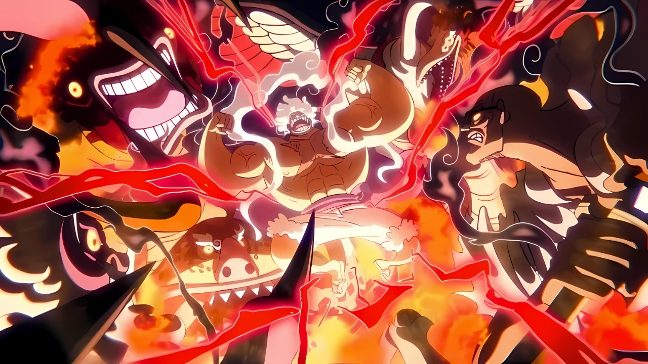 Gear 5 Luffy vs. Saturn & Kizaru | The Drums of Liberation 「One Piece AMV 」 4K 60FPS
