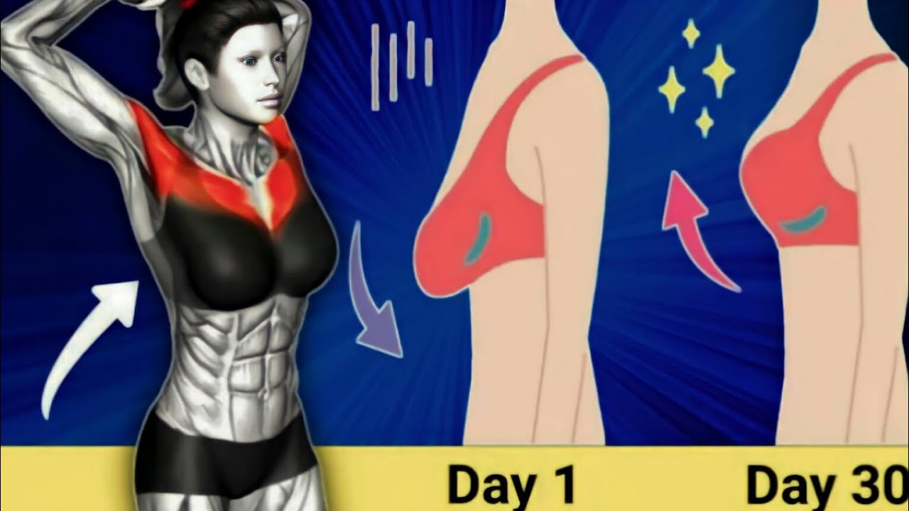 breast reduce exercise{Chest workout}women at home lift shape||day 30