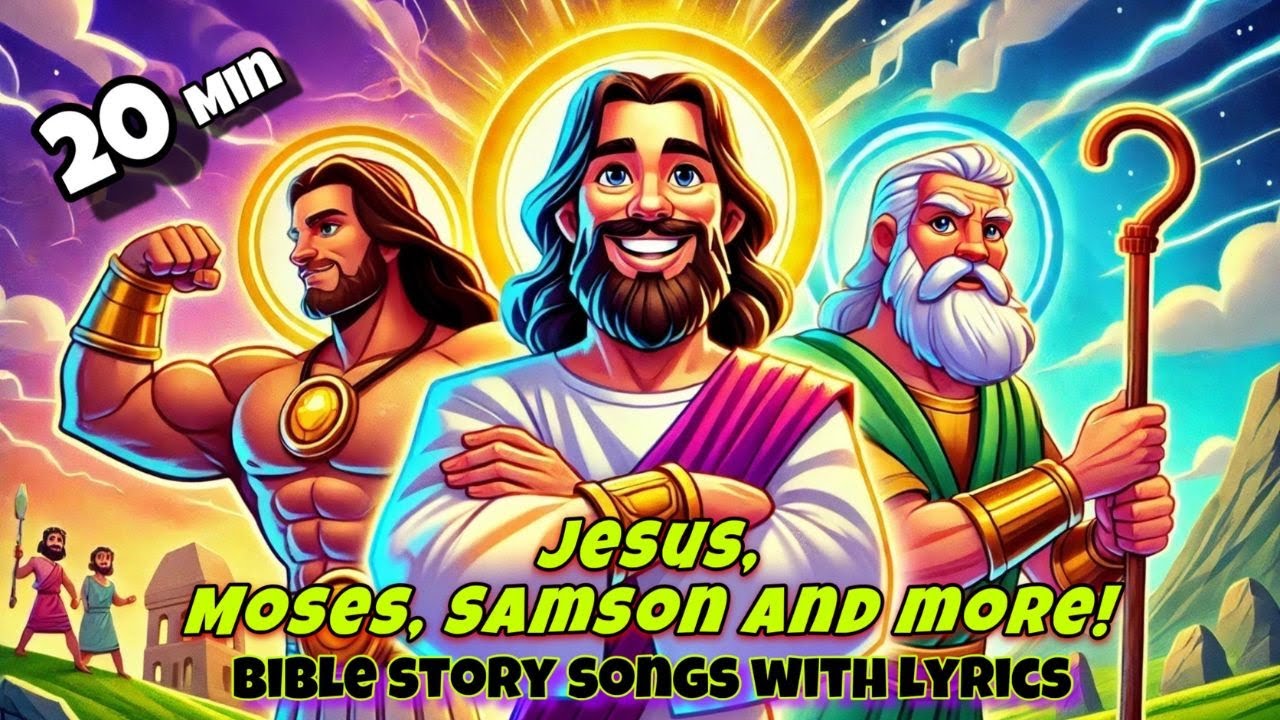 Jesus, Moses, Samson and more | Kids Bible story song Compilation