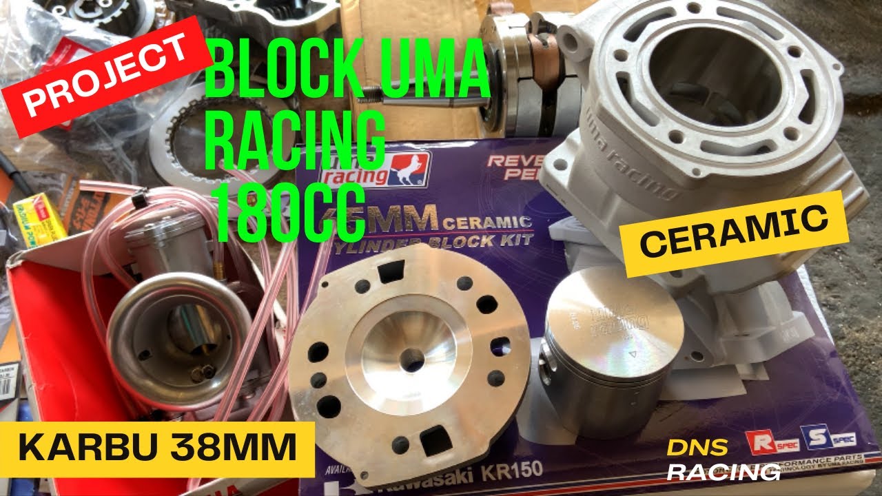 PROJECT MESIN 180cc ,BLOCK UMA + KARBU 38mm,INI UBAHAN NYA!!