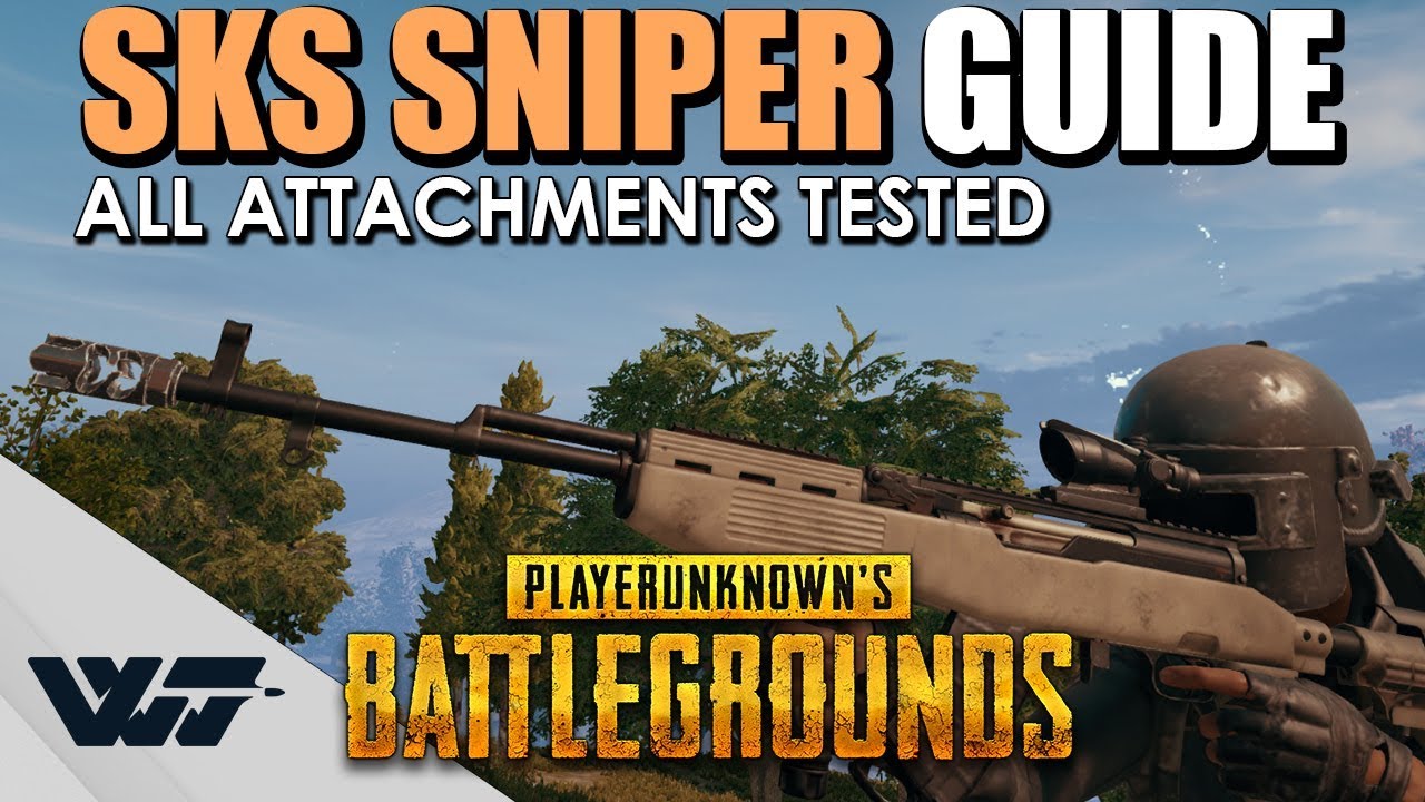 GUIDE: The SKS Sniper Rifle - Best attachments? TESTED! - PUBG