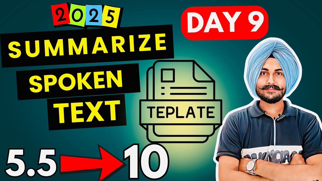 PTE Summarize Spoken Text Template 2025: Best Method to Score 90/90 (Step-by-Step Strategy)