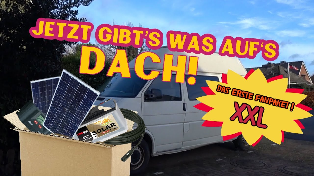 #t4projektcamper Solar für den T4. Solarmodule auf das Dach montieren. #eswerdestrom | VLOG