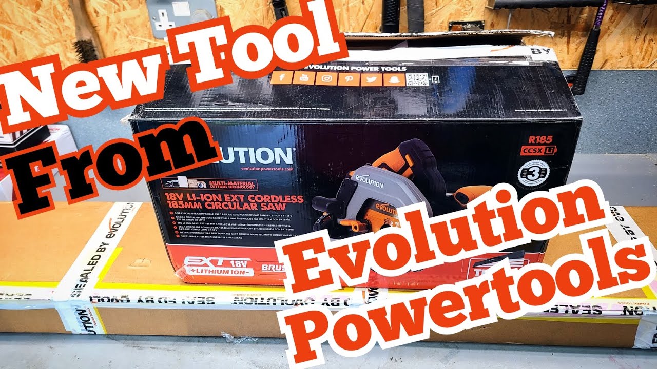 All new track compatible  R185CCSX Cordless saw and ST2800 tracks from Evolution Power tools.