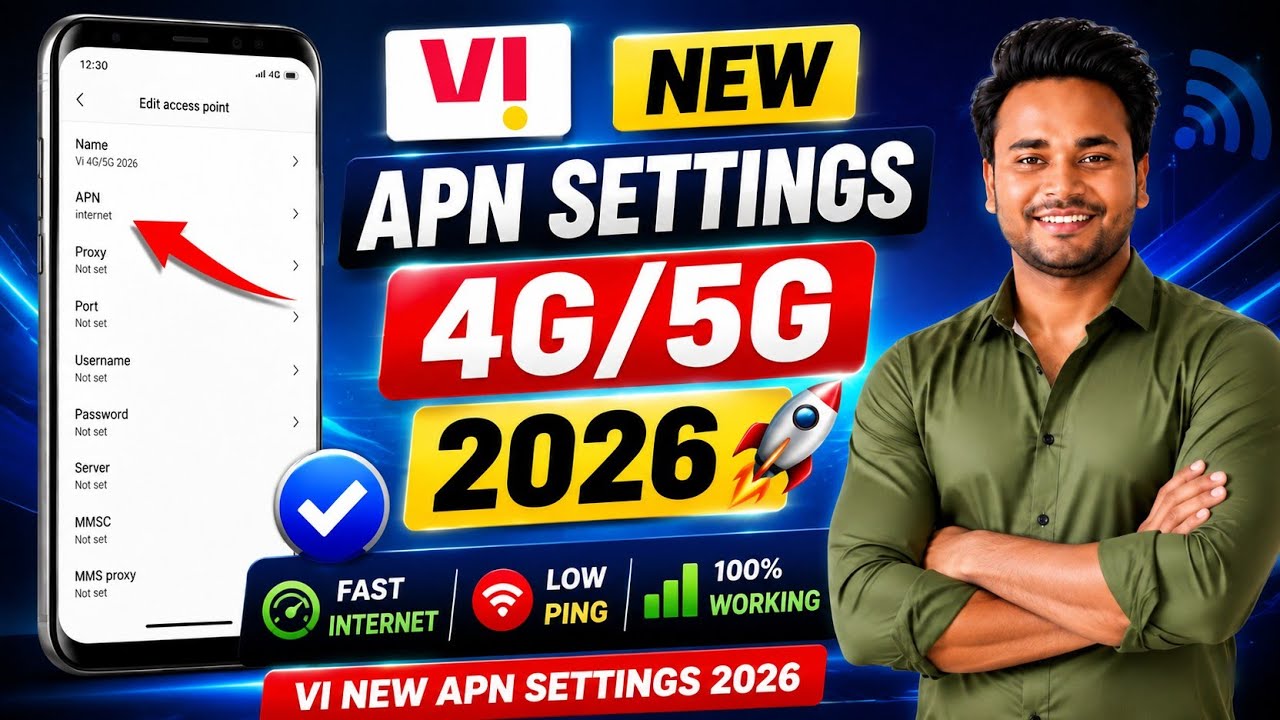 Vi SIM Internet Settings 2026 | Vi APN Settings | Vi Fast Internet Settings