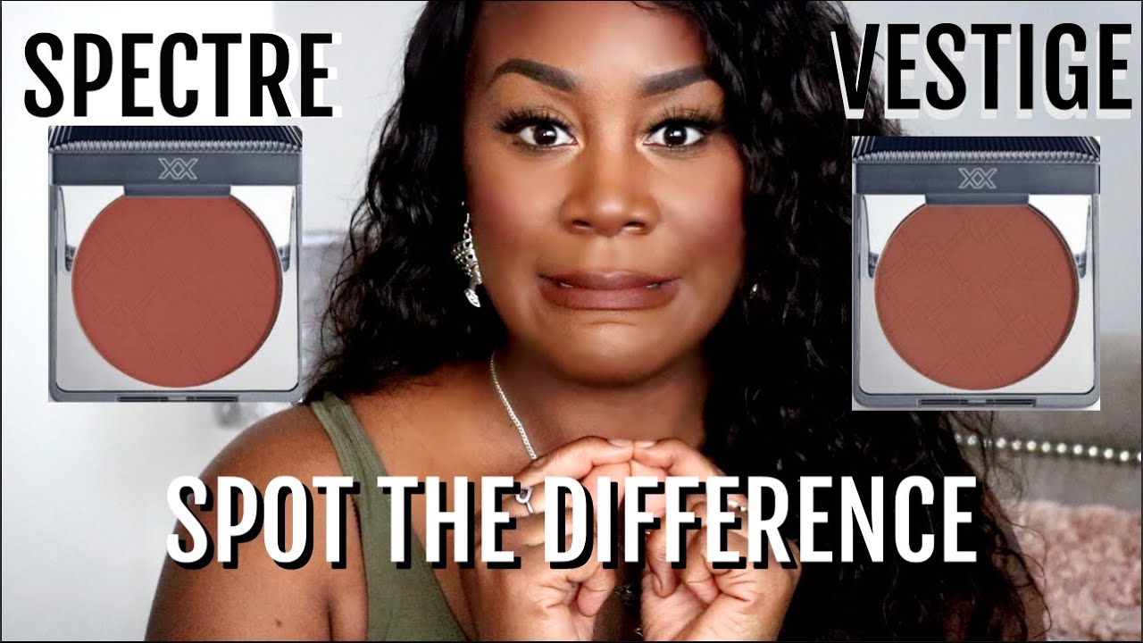 Comparing  XXREVOLUTION Powder BRONZERS | SPECTRE VS VESTIGE ON DARK SKIN | MISS SYDZ