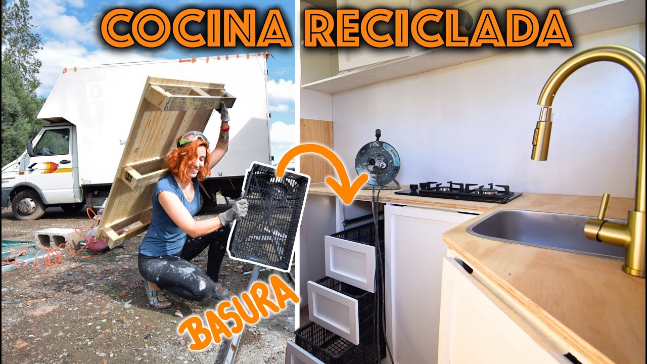 &iexcl;TODO RECICLADO! Camperizar un Cami&oacute;n Camper de forma Buena Bonita y Barata