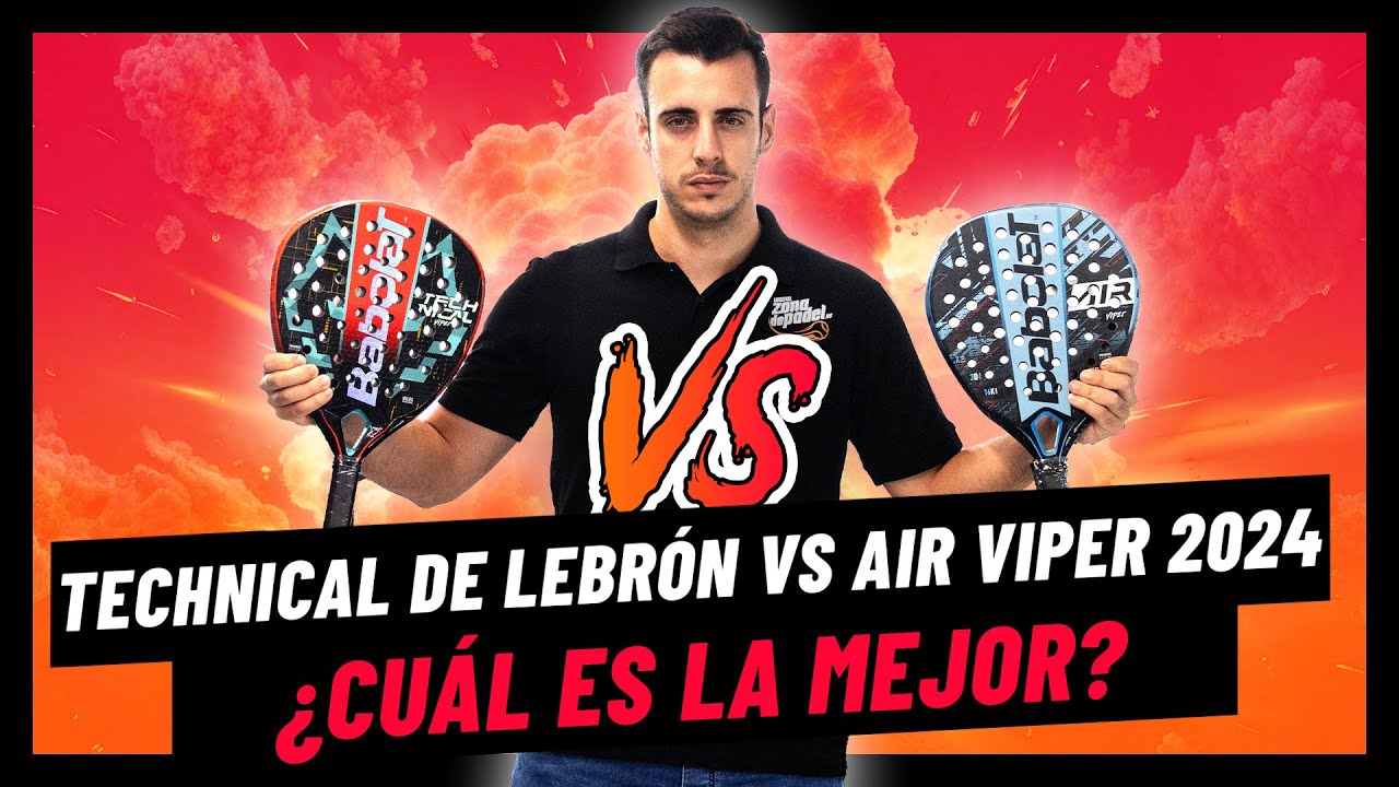 Comparativa BESTIAL palas Babolat Technical Viper Lebrón VS Air Viper 2024🔥