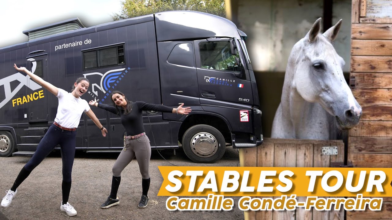 SON CAMION EST INCROYABLE 😱 ! je visite les écuries de Camille Condé-Ferreira 🐴 #equitation