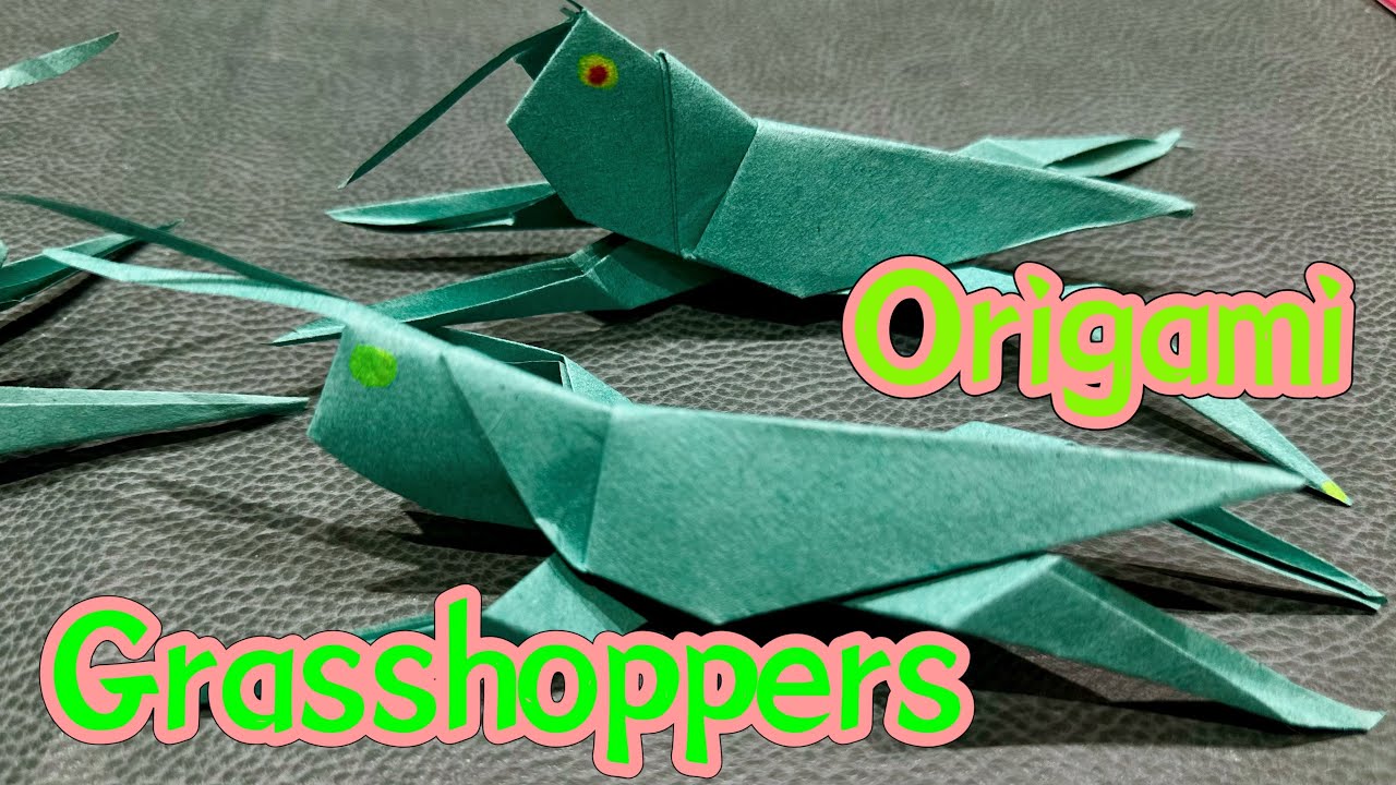 Origami Grasshopper Tutorial | Realistic DIY Paper Craft for Nature Decor & Activities | Easy & Fun