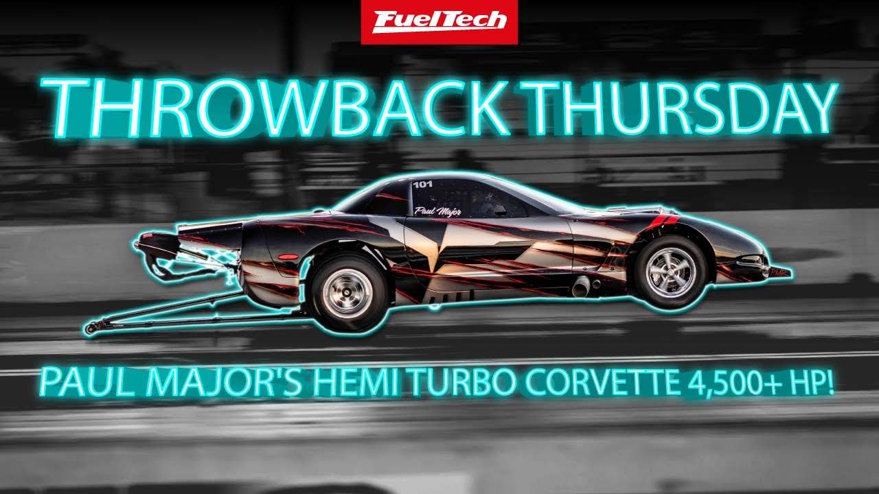 Throwback Thursday Paul Major's HEMI Turbo Corvette 4,500+ HP on the Dyno!