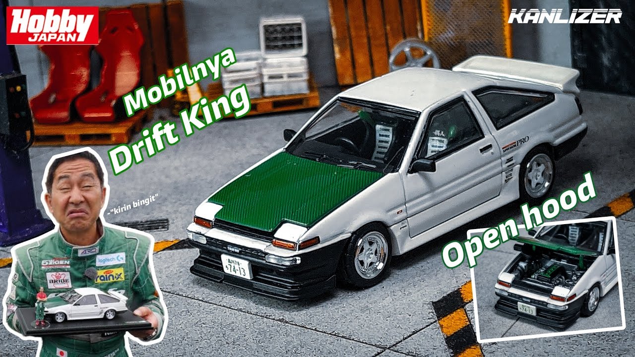 [FULL REVIEW & UNBOXING] HOBBY JAPAN | Toyota Sprinter Trueno AE86 | Drift King Keichi Tsuchiya