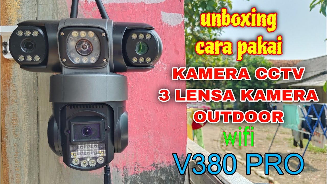 CCTV 3 LENSA KAMERA V380 PRO versi wifi