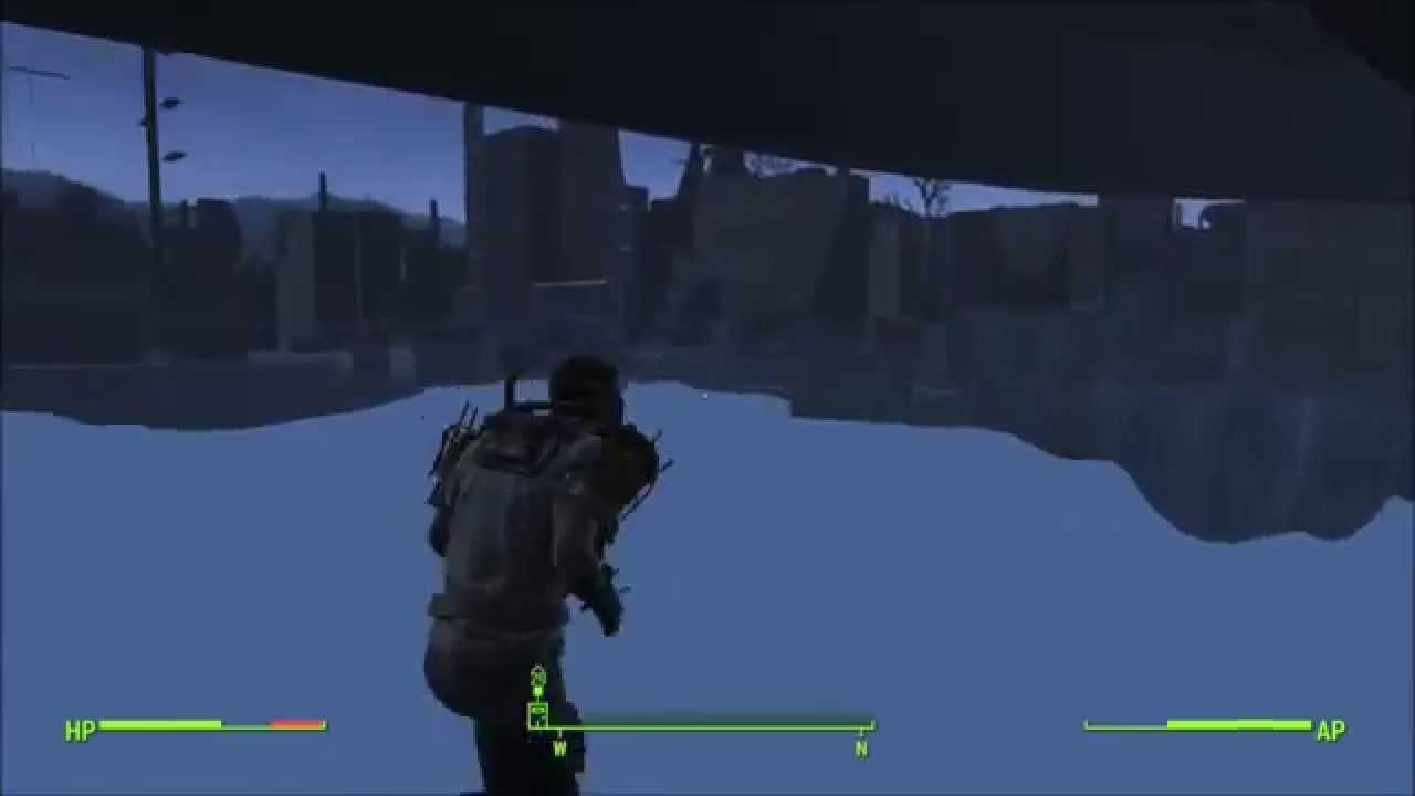 Fallout 4 Glitches - Under Diamond City / Abondoned City Outside Of Map