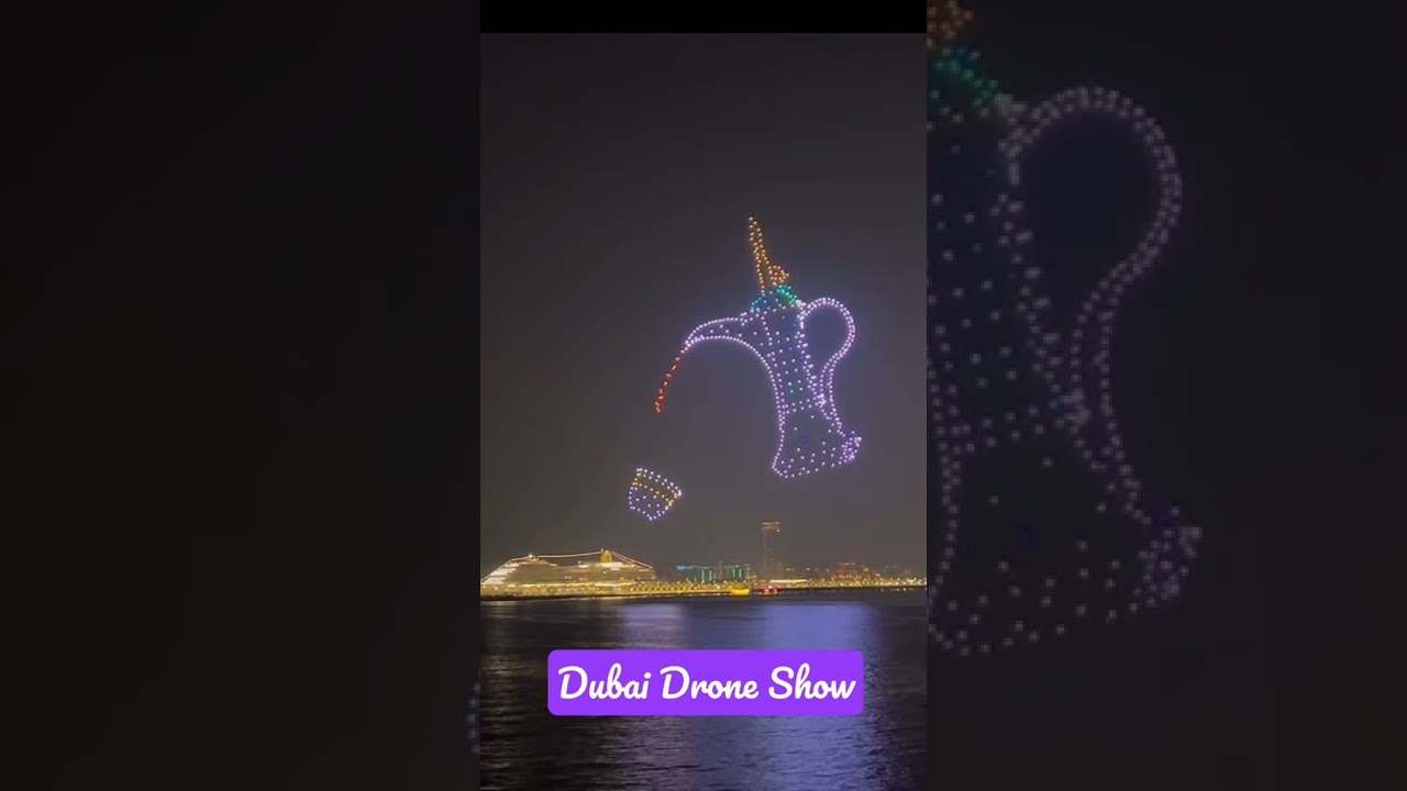Dubai Drone Show : Dubai Shopping Festival : Bluewaters Island