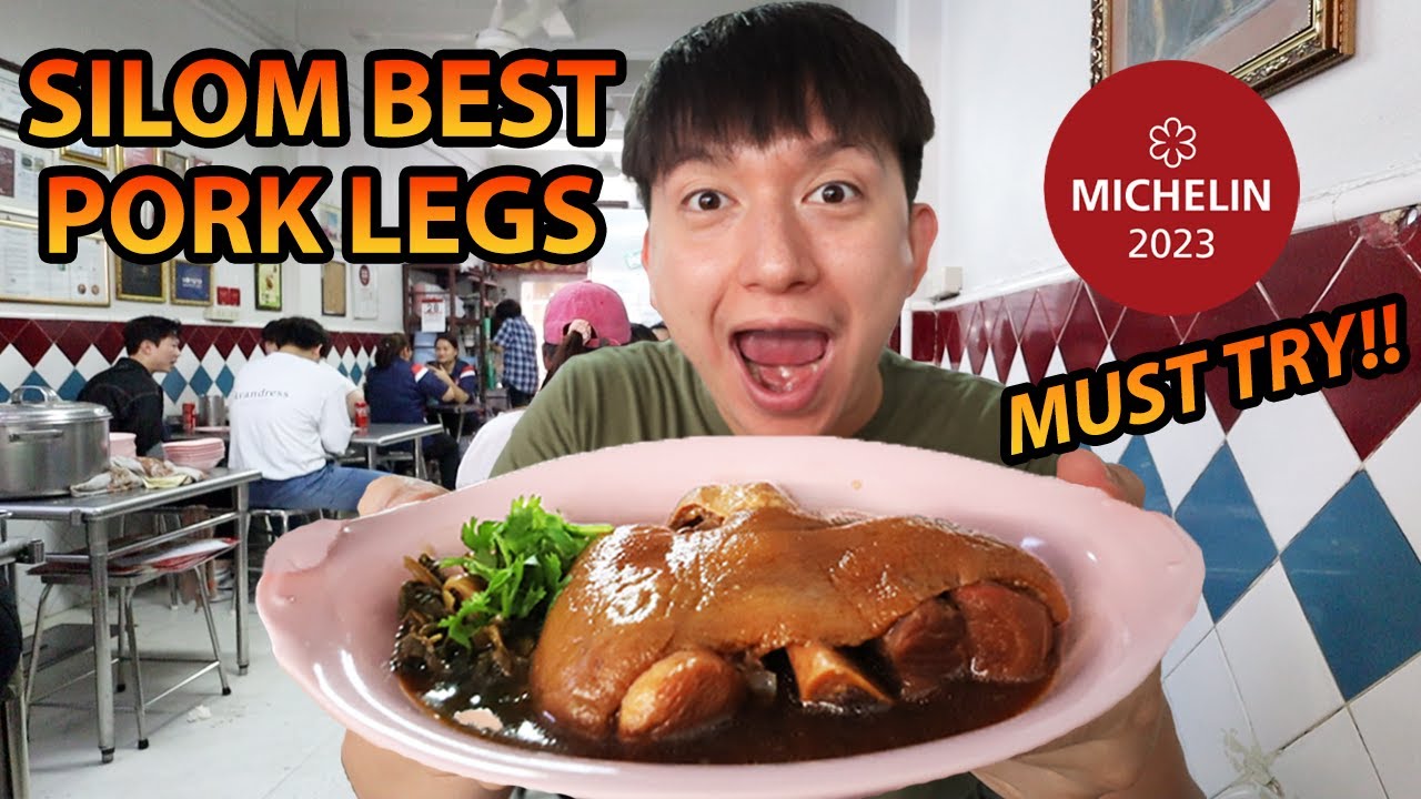 🇹🇭 Silom Braised Pork Leg Best In Bangkok, Thailand🔥 This place is a must try!!