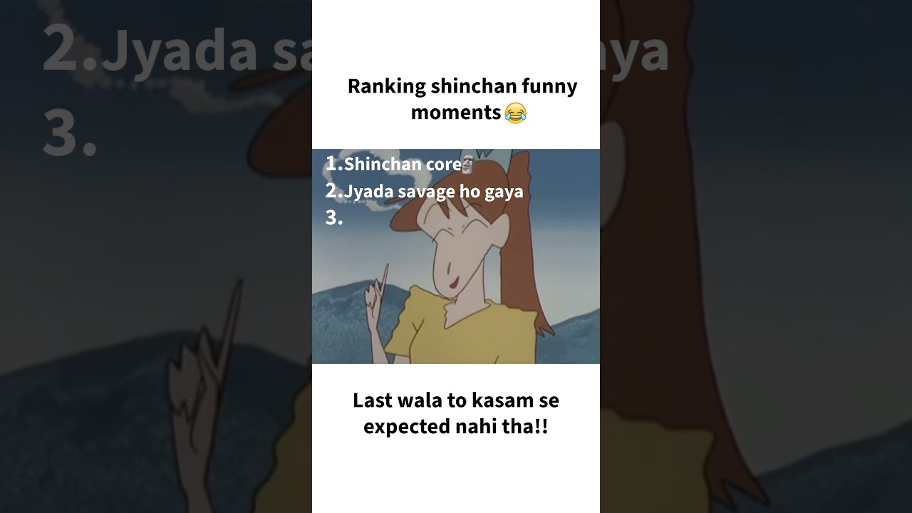 Ranking shinchan funny moments #shinchan #shorts