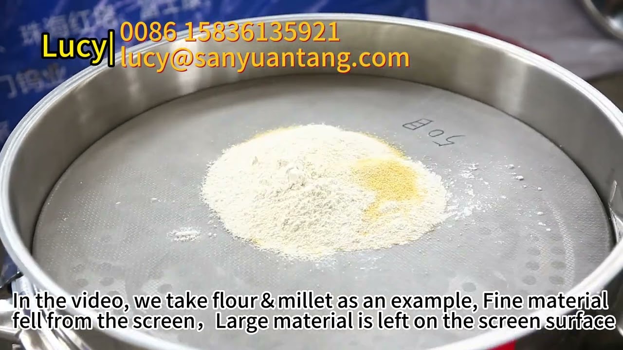 Rotary vibrating screen screening flour powder,#circularvibratingscreen
