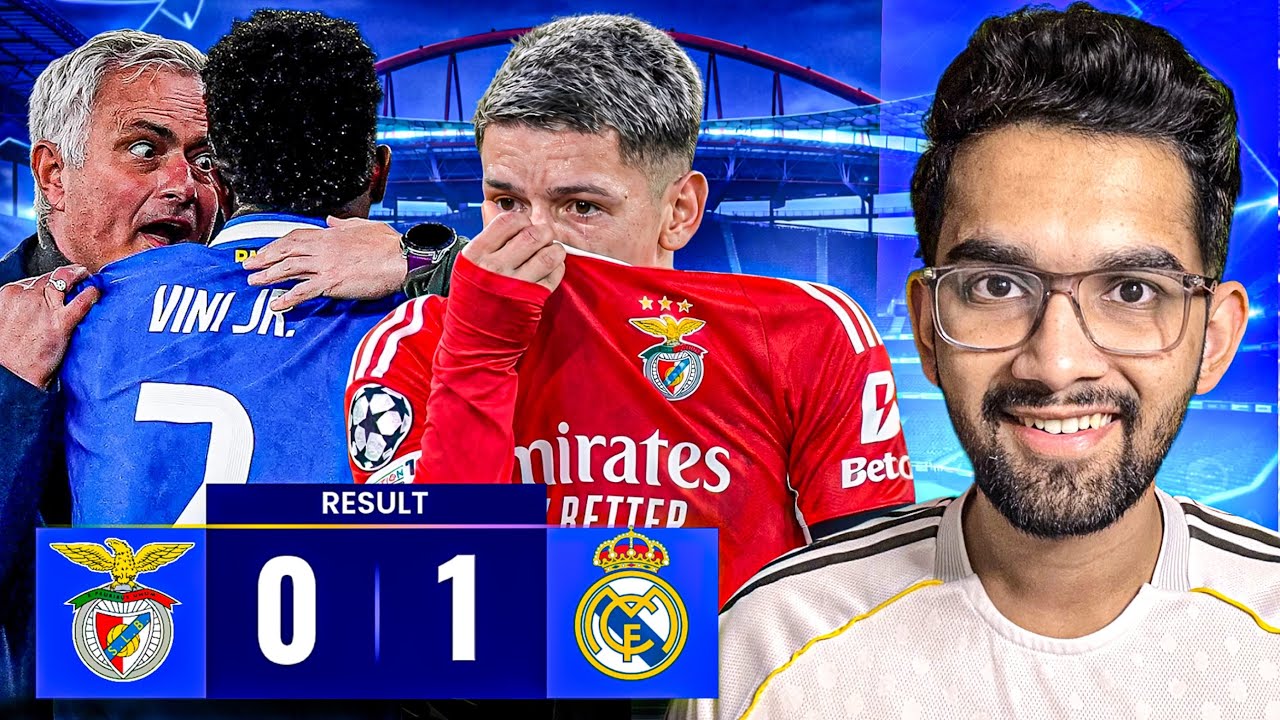 Vinicius RACIALLY ABUSED Again as Real Madrid NARROWLY WIN Against Benfica in Champions League!