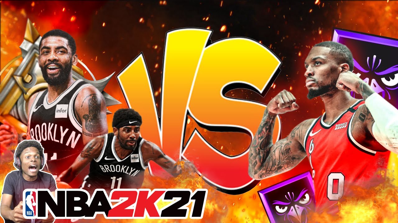 NBA 2K21 DAMIAN LILLARD vs KYRIE IRVING!!